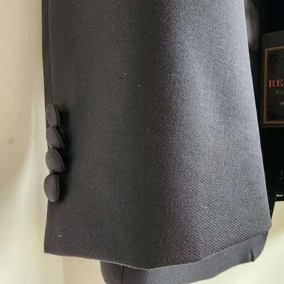 42R Tuxedo Jacket Black Jos A Bank Peak Lapel Reserve Italian Wool New 1 Button
